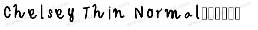 Chelsey Thin Normal字体转换